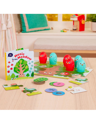 Juego de Memoria Sonora Battat Educación con Shakers y Rompecabezas