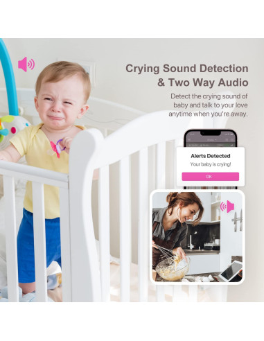 Monitor de Bebé iBaby i2 con Detección de Respiración y Movimiento