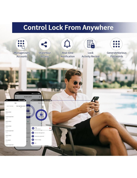 Cerradura Inteligente SnugSpot WiFi con Huella Dactilar y App Cerradura Inteligente SnugSpot WiFi con Huella Dactilar y App