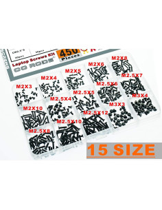 Kit de Tornillos para Laptop CO-RODE 450Pcs M2 M2.5 M3 2