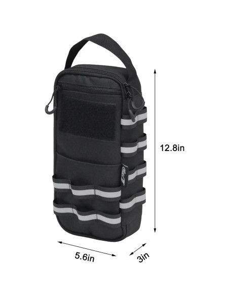 Bolsa de Herramientas Compacta JLDTOP Negra 14.2x7.6x32.5 cm Bolsa de Herramientas Compacta JLDTOP Negra 14.2x7.6x32.5 cm