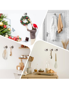 Ganchos de Ventosa Embewhis para Baño y Cocina - Paquete de 2 2