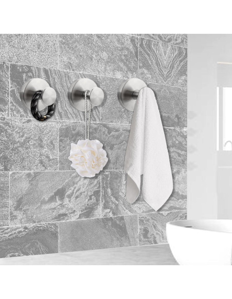 Ganchos de Ventosa Embewhis para Baño y Cocina - Paquete de 2 Ganchos de Ventosa Embewhis para Baño y Cocina - Paquete de 2