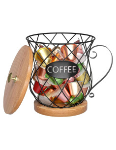 Soporte para cápsulas de café CORTNK - Organizador de encimera 17.78x12.95 cm