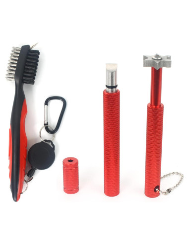 Kit de Afilador y Cepillo Limpiador de Palos de Golf VIPMOON