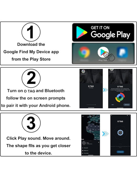 Etiquetas de rastreo Bluetooth para Android Globelec - Paquete de 4 Etiquetas de rastreo Bluetooth para Android Globelec - Paquete de 4