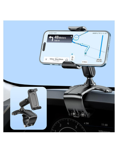 Soporte para Teléfono Móvil NADRQQE para Coche Negro 360