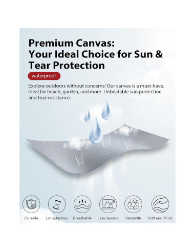 Lona Resistente al Agua FoundGo 2x2.4m 22 Mil Gris
