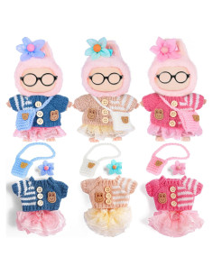 Conjuntos de Ropa para Muñecas ebuddy 17cm - 3 Atuendos de Moda