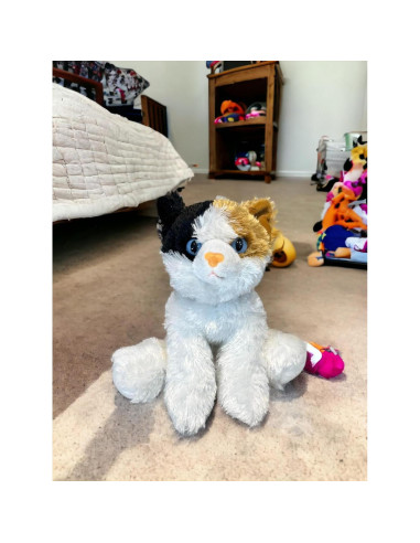 Gato de peluche Jolitee 20 cm tricolor ultra suave