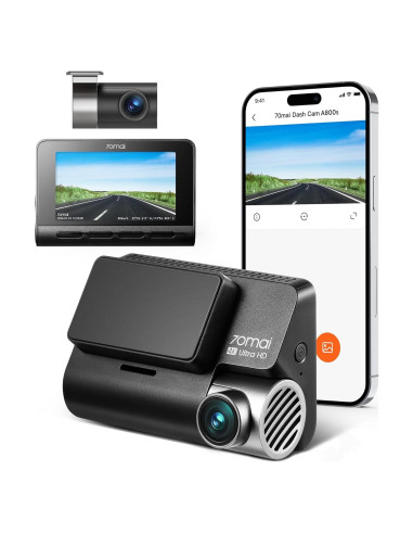 Cámara Dash 70mai A800S 4K Delantera y Trasera con GPS