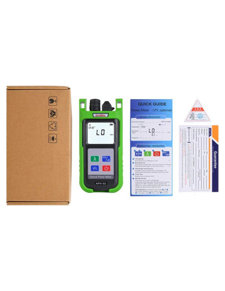 Medidor de Potencia Óptica KOMSHINE KPV-53 con VFL y Rango -70~+6dBm Medidor de Potencia Óptica KOMSHINE KPV-53 con VFL y Rango -70~+6dBm