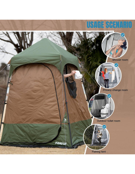 Tienda de Ducha Camping Deluxe Porayhut SIG SHW 160x160x220cm Tienda de Ducha Camping Deluxe Porayhut SIG SHW 160x160x220cm