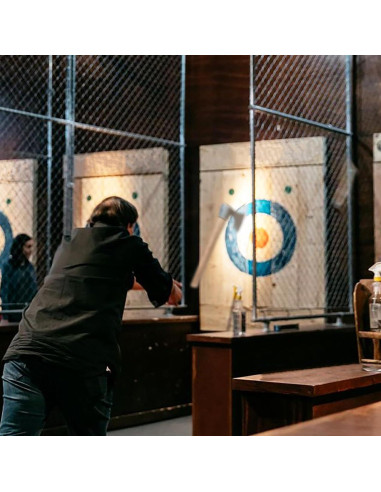 Hacha de Lanzamiento DWFKHT 41.91 cm Acero 1065 Mango Madera