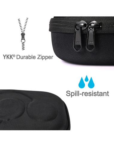 Funda Dura RAIACE para Auriculares JBL Tune 710BT y más - Negro