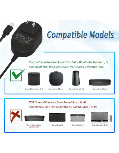 Cargador Adaptador AC TPLTECH 5V para Altavoces Bose y Auriculares