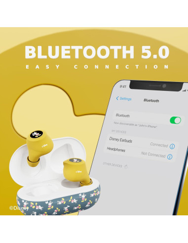 Auriculares Inalámbricos Bluetooth Mickey Mouse iJoy - 30h Reproducción