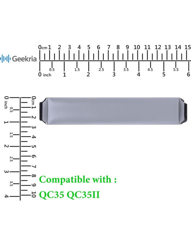 Almohadilla de Banda de Cabeza Geekria para Bose QC35 II - Gris