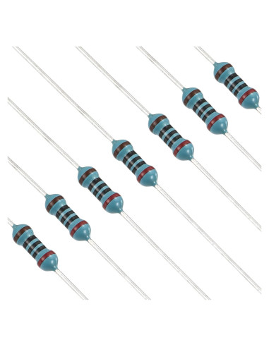 Resistores de Película Metálica YOKIVE 0.1 Ohm 100pcs 1/4W