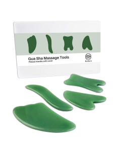 Herramientas de Masaje Gua Sha MoHern - 4 Piezas para Cara y Cuerpo