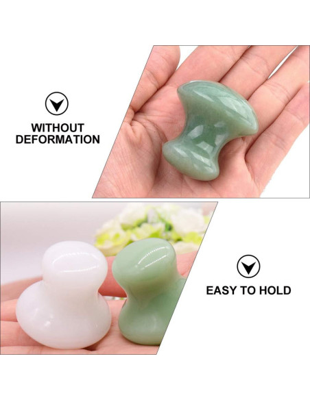 Rodillo de Hielo Uonlytech 2 Pcs Jade Facial Masaje Rodillo de Hielo Uonlytech 2 Pcs Jade Facial Masaje