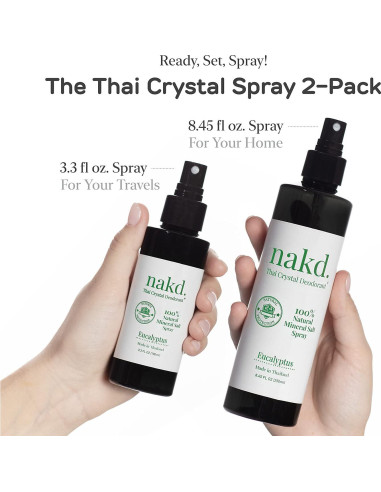 Desodorante Natural Vasarii Nakd. Eucalipto 250 ml + 98 ml Viaje