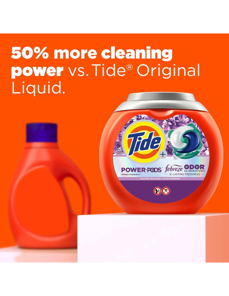 Detergente para Ropa Tide Power Pods 32 Pacs Aroma Primavera Detergente para Ropa Tide Power Pods 32 Pacs Aroma Primavera