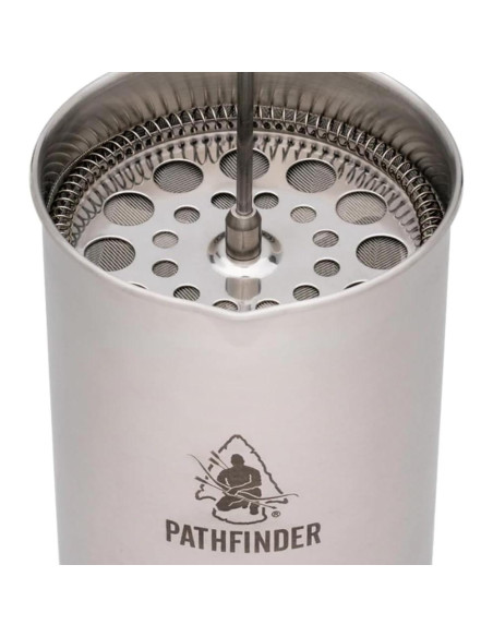 Prensa Francesa Pathfinder 1.42L Acero Inoxidable para Camping Prensa Francesa Pathfinder 1.42L Acero Inoxidable para Camping