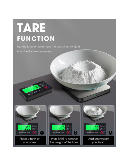 Balanza de Cocina Digital Mik-Nana 10kg Pantalla LCD Inalámbrica Balanza de Cocina Digital Mik-Nana 10kg Pantalla LCD Inalámbrica