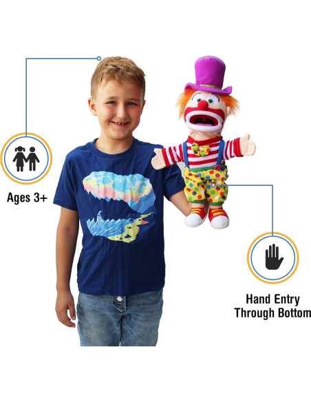 Títere de Mano Payaso Silly Puppets 35.56 cm Alta Calidad Títere de Mano Payaso Silly Puppets 35.56 cm Alta Calidad
