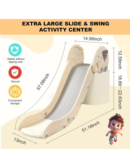 Tobogán para Sofás WHHKXY para Niños 1-3 Años Antideslizante Tobogán para Sofás WHHKXY para Niños 1-3 Años Antideslizante