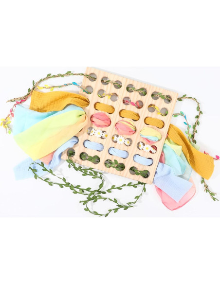 Tablero de Tejido de Madera Eray para Niños 29x29 cm Tablero de Tejido de Madera Eray para Niños 29x29 cm