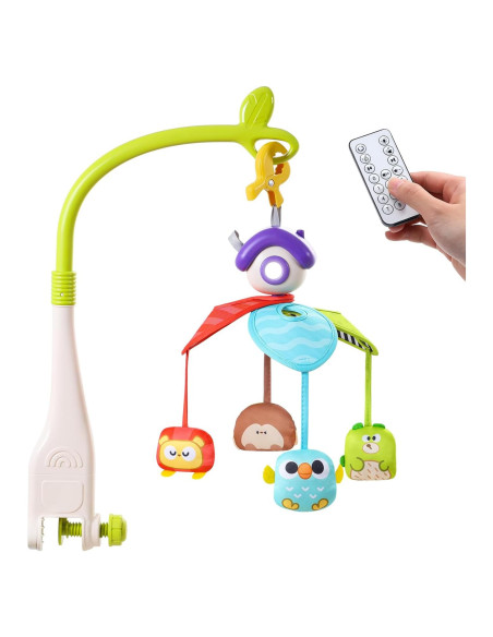 Móvil de Cuna CUTE STONE con Música y Luces, Control Remoto Móvil de Cuna CUTE STONE con Música y Luces, Control Remoto