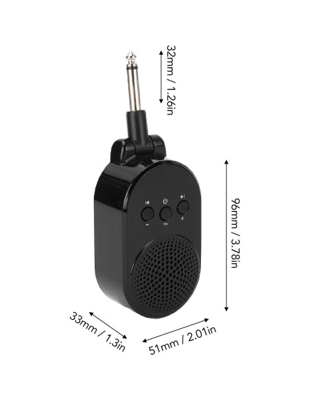Amplificador de guitarra portátil Bluetooth WALFRONT 5W 6.35mm Amplificador de guitarra portátil Bluetooth WALFRONT 5W 6.35mm