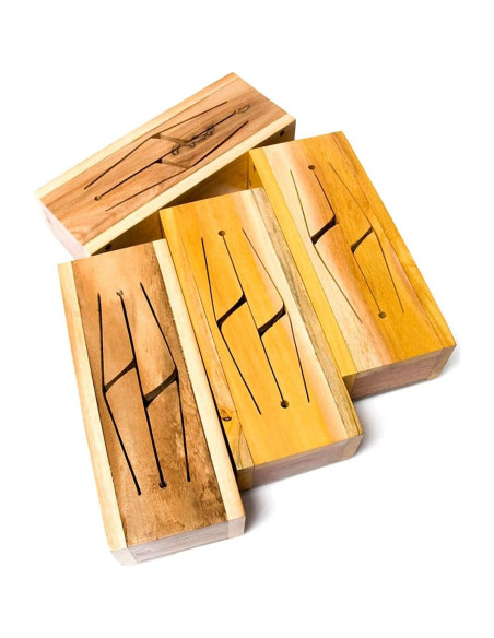 Tambor de Lengua JIVE de Madera de Caoba 4 Notas Hecho a Mano Tambor de Lengua JIVE de Madera de Caoba 4 Notas Hecho a Mano
