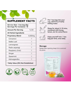 Té Postparto Aromlife Orgánico de Frambuesa - 10 Bolsitas 2