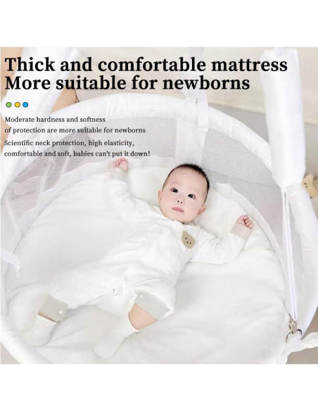Cuna mecedora portátil Genérico YL001 para bebés 0-12 meses Cuna mecedora portátil Genérico YL001 para bebés 0-12 meses