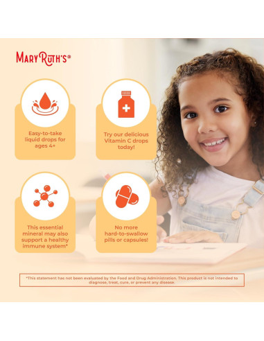 Gotas de Vitamina C para Niños MaryRuth 59ml Orgánica