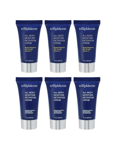 Crema Hidratante Trilipiderm 30 ml x 6 con SPF 30