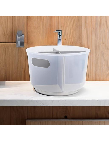 Caddy de Baño Dividido Madesmart | 4 Compartimentos | Antideslizante Caddy de Baño Dividido Madesmart | 4 Compartimentos | Antideslizante