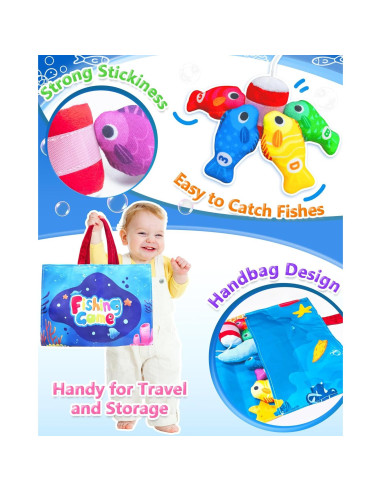 Juego de Pesca Montessori Gagule para Niños 1-3 Años