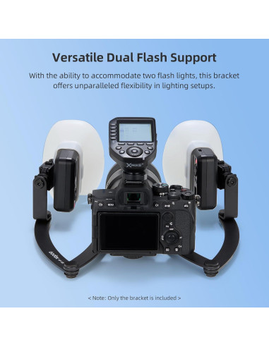 Flash Macro Godox MF12-K2 Inalámbrico TTL con Soporte y Filtros