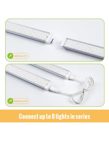 Luces de Cultivo LED 1.4FT SpeePlant Espectro Completo 36W Luces de Cultivo LED 1.4FT SpeePlant Espectro Completo 36W