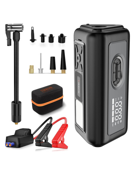 Compresor de Aire Inflador Portátil Virrow VRD5 150PSI 1000A Compresor de Aire Inflador Portátil Virrow VRD5 150PSI 1000A