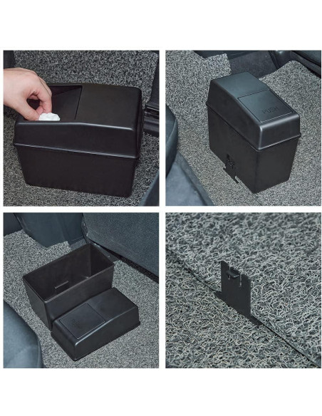 Contenedor de Basura para Auto ATMOMO 2.5L Negro a Prueba de Fugas Contenedor de Basura para Auto ATMOMO 2.5L Negro a Prueba de Fugas