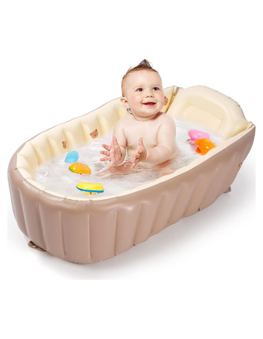 Bañera Inflable MINK para Bebés - Portátil y Plegable 86.4x52.8cm