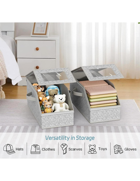 Organizador de Gorras AOODA 2 Pcs Apilable Gris 24 Gorras Organizador de Gorras AOODA 2 Pcs Apilable Gris 24 Gorras