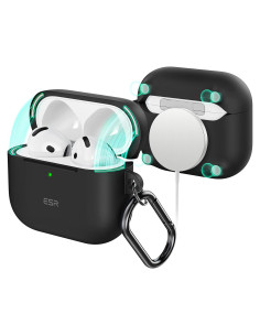 Estuche de Silicona ESR para AirPods 4 (2024) USB-C Negro