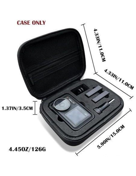 Funda de Transporte para Cámara DJI Osmo Action 5 Pro, 4 y 3 - Negra Funda de Transporte para Cámara DJI Osmo Action 5 Pro, 4 y 3 - Negra