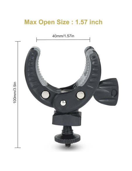 Soporte de Cámara para Bicicleta UTEBIT con Tornillo 1/4" Rotación 360 Soporte de Cámara para Bicicleta UTEBIT con Tornillo 1/4" Rotación 360